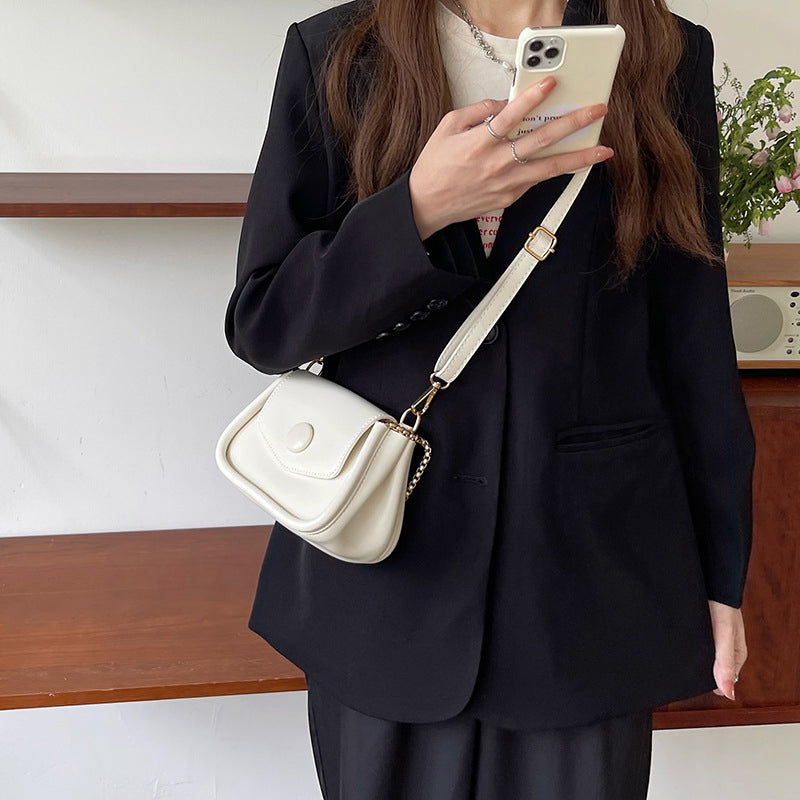 (WD5776) New Portable Fashion Niche One-Shoulder Underarm Bag Fashion Women's PU Leather Shoulder Handbag