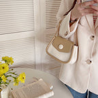 (WD5776) New Portable Fashion Niche One-Shoulder Underarm Bag Fashion Women's PU Leather Shoulder Handbag