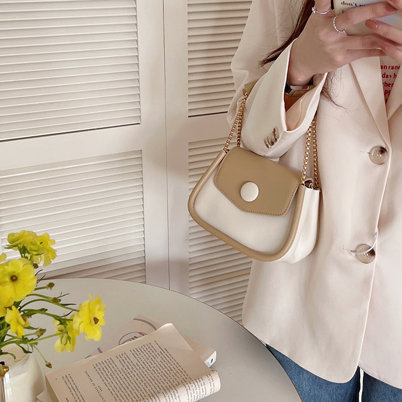 (WD5776) New Portable Fashion Niche One-Shoulder Underarm Bag Fashion Women's PU Leather Shoulder Handbag