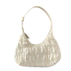 (WD5848) Women Handbag PU Shoulder Strap Wrinkle Leather Lady Hangbag Puffy Shoulder Bag