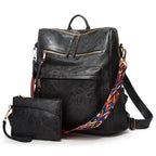 (WD5901) Lady Handbag Unisex Backpack Fashionable Custom Backpack Leather Backpack Large Capacity Women