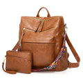 (WD5901) Lady Handbag Unisex Backpack Fashionable Custom Backpack Leather Backpack Large Capacity Women