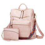 (WD5901) Lady Handbag Unisex Backpack Fashionable Custom Backpack Leather Backpack Large Capacity Women