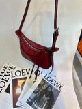 (WD5975) Plant Tanned Leather Underarm Classic Hobo Leather Bag Commuting Dumpling Bag