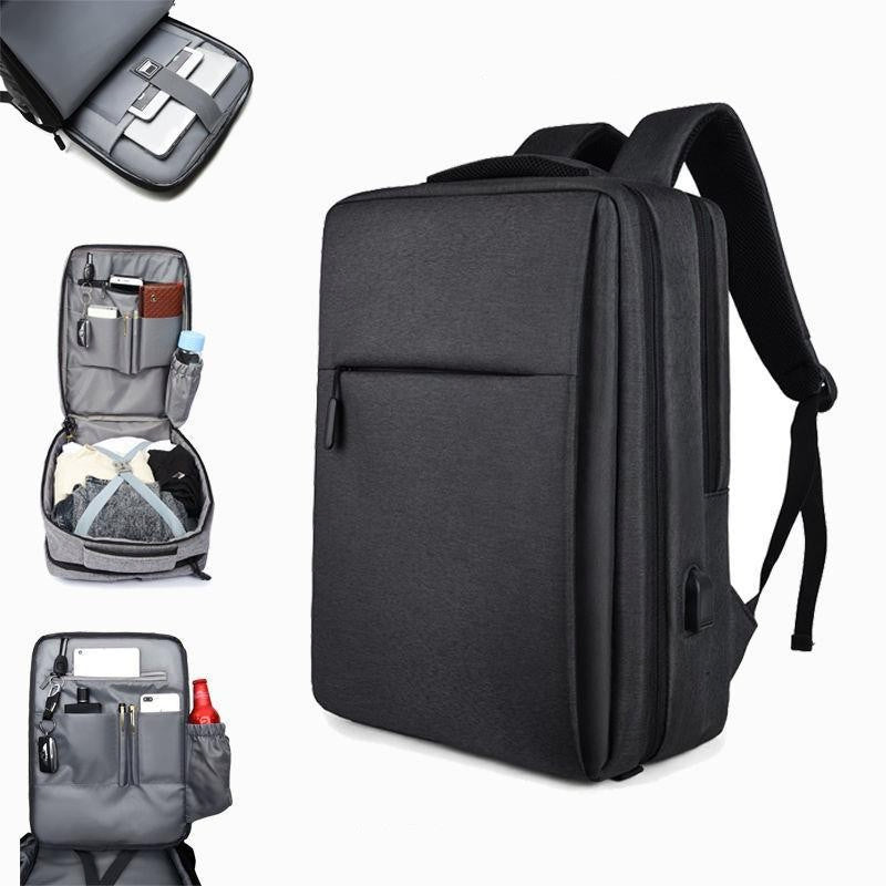 (WD6221) 2023 Backpack Menâ² S Casual USB Sports Backpack Business Commuting Computer Bag Travel Schoolbag Backpack Logo