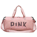 (WD6500) Custom Logo Weekend Tote Duffel Bag Polyester Gym Travel Bag for Women Men