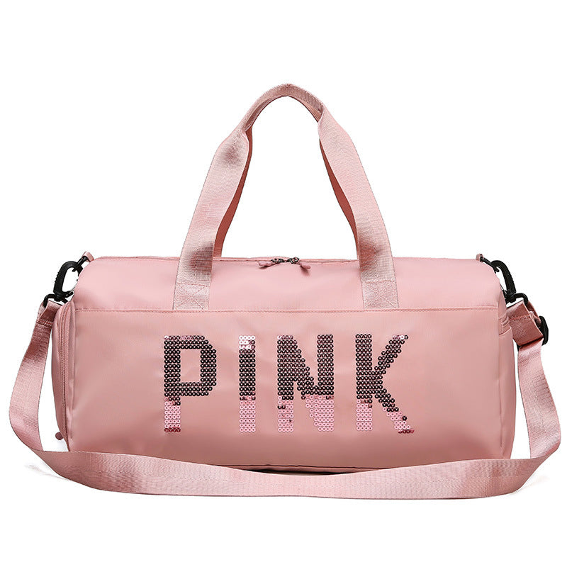 (WD6500) Custom Logo Weekend Tote Duffel Bag Polyester Gym Travel Bag for Women Men
