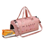 (WD6500) Custom Logo Weekend Tote Duffel Bag Polyester Gym Travel Bag for Women Men