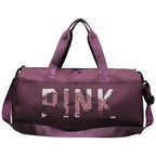 (WD6500) Custom Logo Weekend Tote Duffel Bag Polyester Gym Travel Bag for Women Men