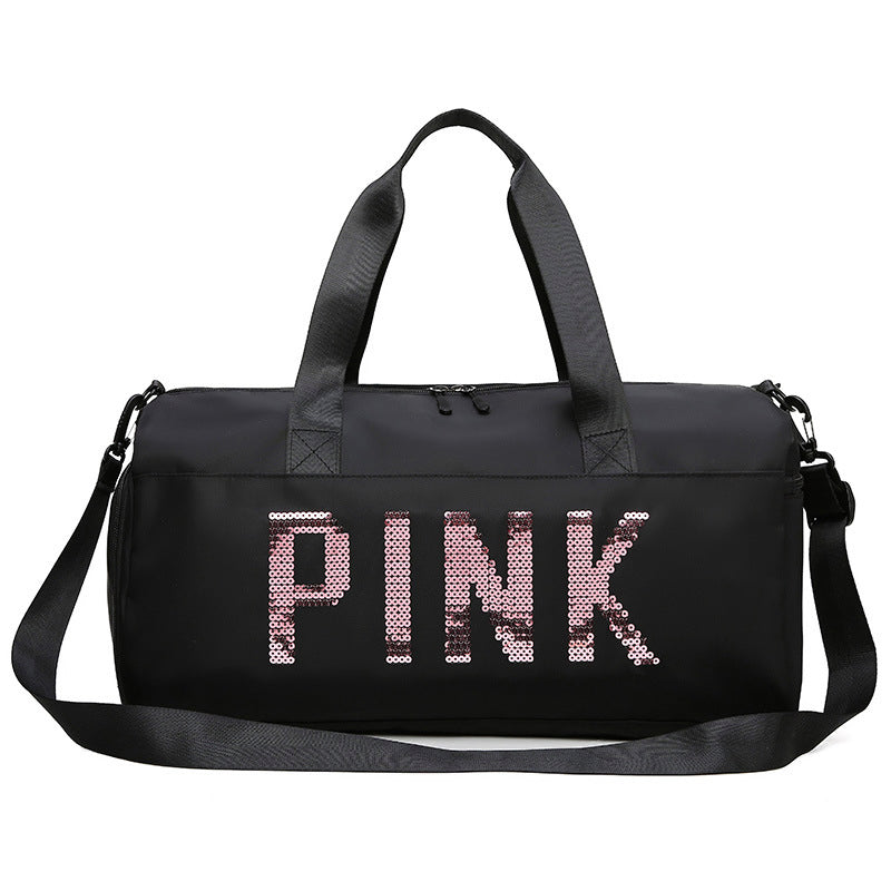 (WD6500) Custom Logo Weekend Tote Duffel Bag Polyester Gym Travel Bag for Women Men