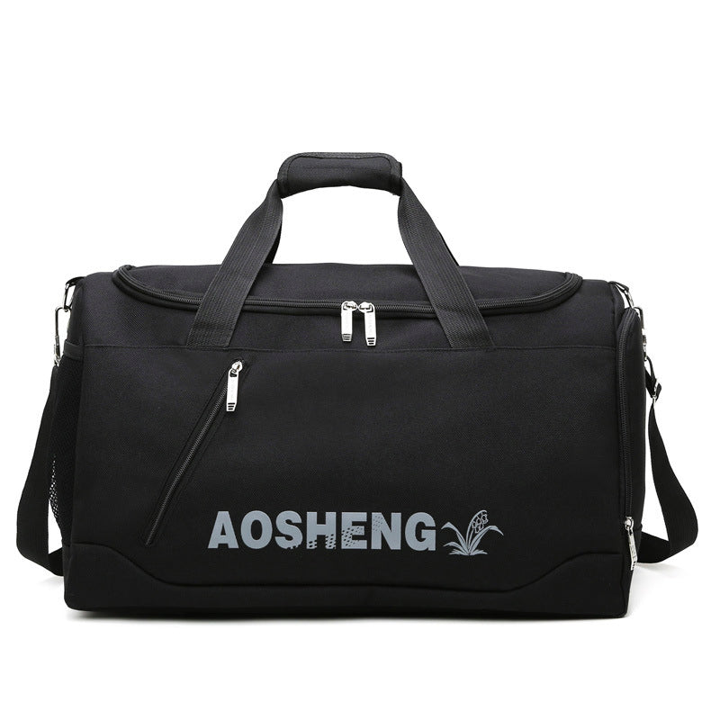 (WD6526) Large Capacity Canvas Travel Tote Handbag Luggage Duffel Bags