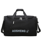 (WD6526) Large Capacity Canvas Travel Tote Handbag Luggage Duffel Bags