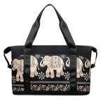 (WD6538) Durable Canvas Travel Tote Luggage Bag