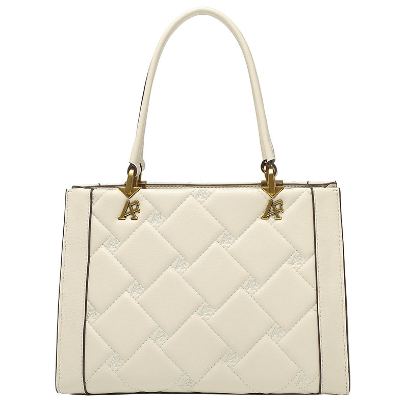 (WD6583) Ladies Bag Embroidered Puffy Shoulder Bag Texture Tote Bag Leather Tote Bag Large Capacity Women
