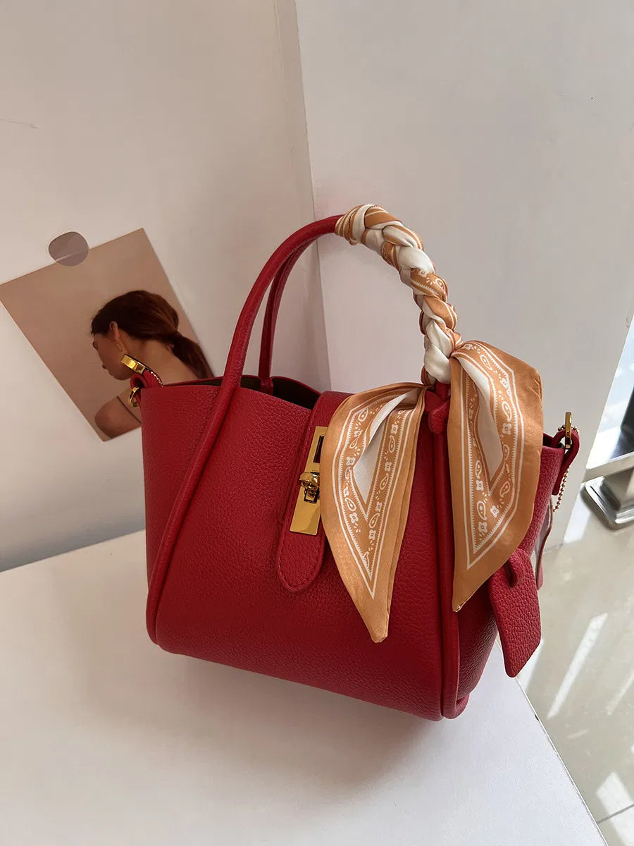 (WD6690) Ladies Bag Fashion Women's PU Leather Shoulder Handbag Luxury Brand Large Ladies Crossbody Purses Tote Bags
