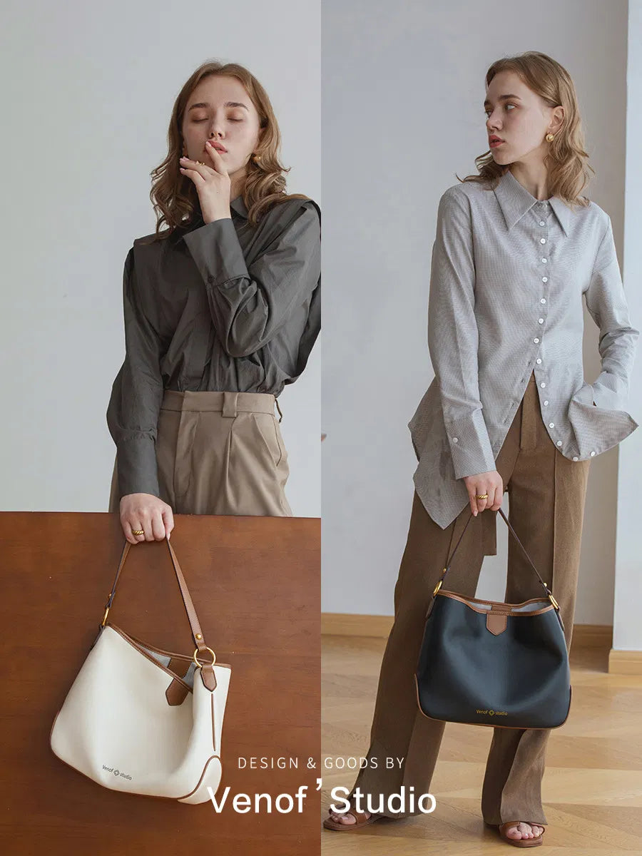 (WD6697) Customized Fashion Designer PU Leather Ladies Hand Bags Leather Tote Bag Large Capacity Women