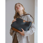 (WD6697) Customized Fashion Designer PU Leather Ladies Hand Bags Leather Tote Bag Large Capacity Women