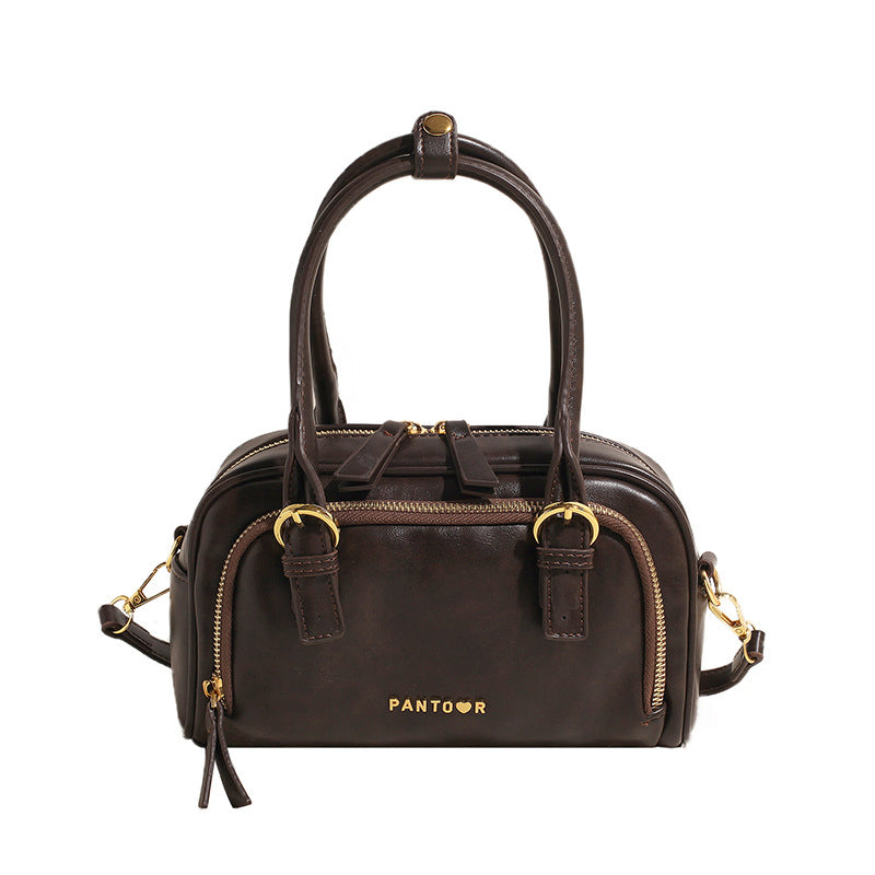 (WD6879) Retro Bowling Bag Women's New Dirt-Style Tote Pillow Bag