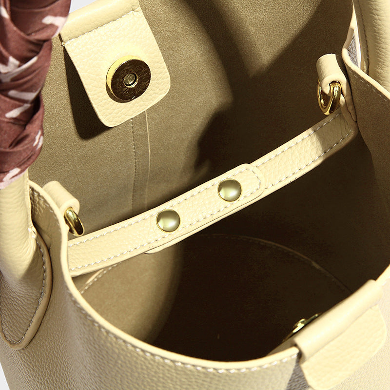 (WD7548) Leather Handbags Style Handbag for Ladies Bucket Bag Tote Bags