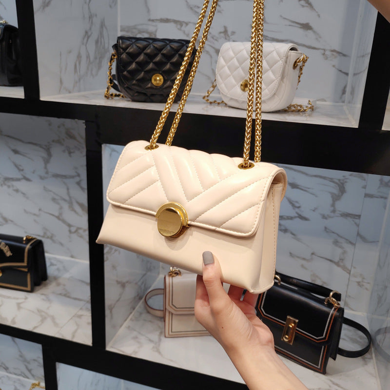 (WD7747) High Fashion Handbags Fashion Purse for Ladies Small Bag Embroider Line Female Bag