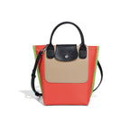 (WD9613) New Color Block Nylon Tote Bag, Large Capacity High Texture Fashion Women Versatile Handheld Shoulder Bag