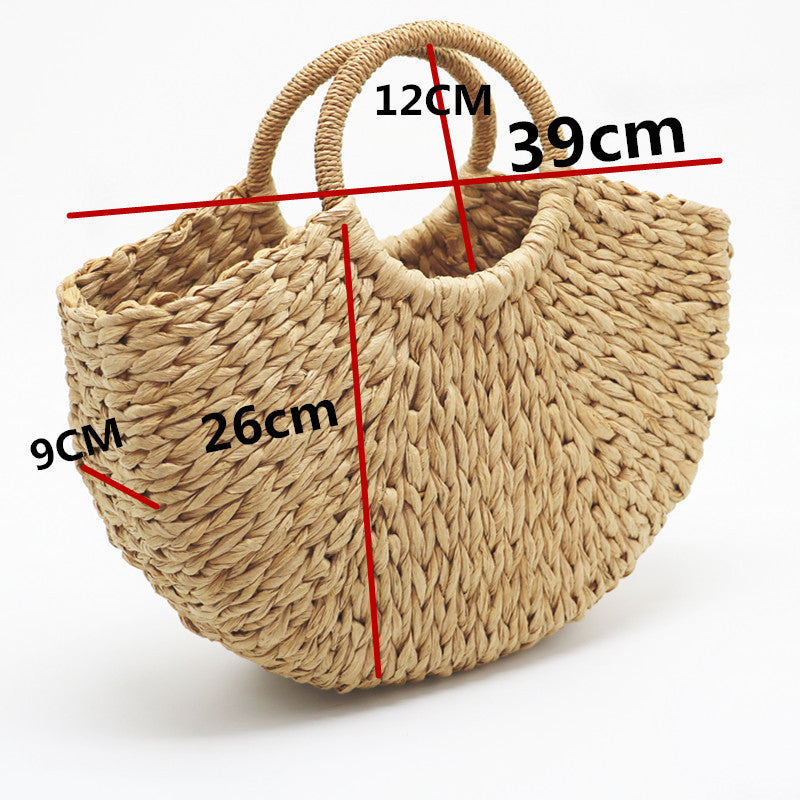 (WDL0771) Classic Ladies Straw Beach Bag Holiday Straw Women Fashion Handbag