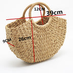 (WDL0771) Classic Ladies Straw Beach Bag Holiday Straw Women Fashion Handbag