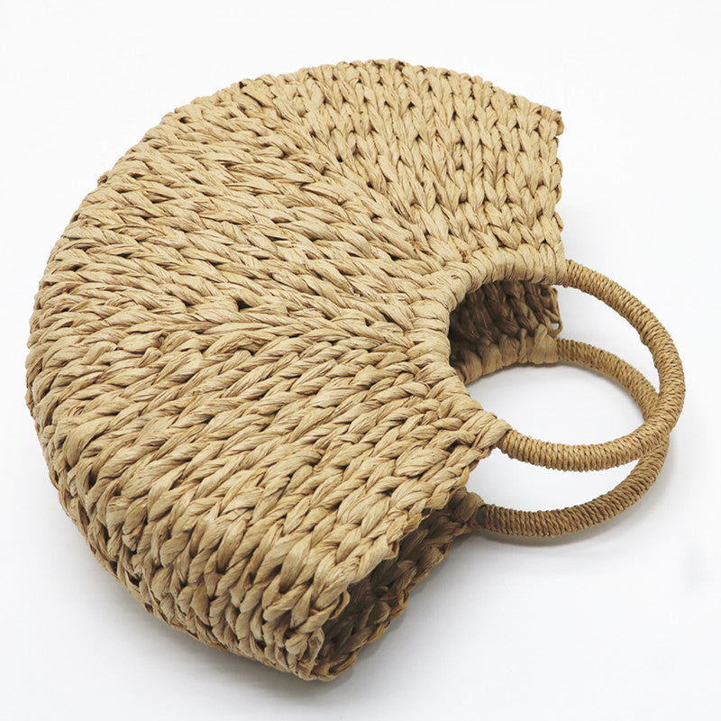 (WDL0771) Classic Ladies Straw Beach Bag Holiday Straw Women Fashion Handbag