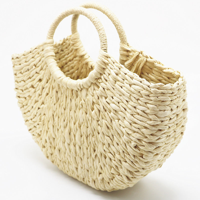 (WDL0771) Classic Ladies Straw Beach Bag Holiday Straw Women Fashion Handbag