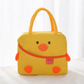 Yellow Duck Bento Bag Cute Cartoon Bento Bag Lunch Bag Handbag Storage Thermal Bag Canvas Lunch Box Bag (WDL8133)